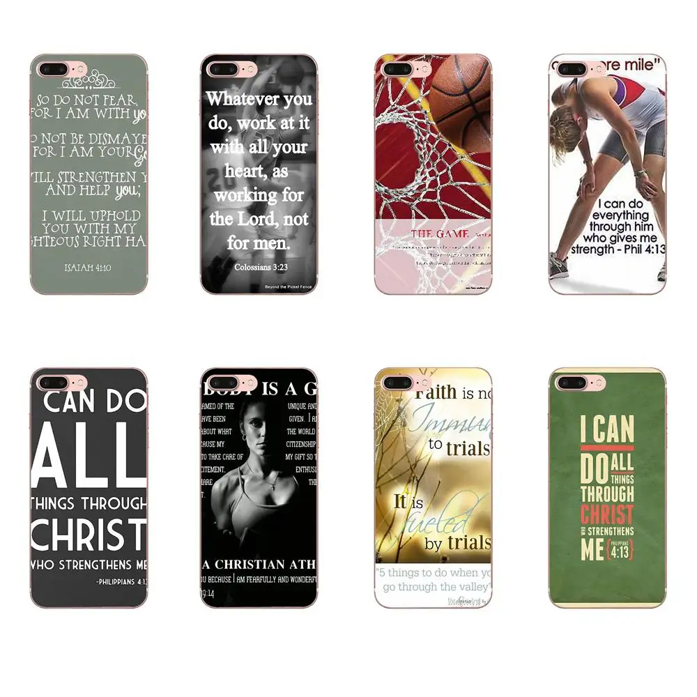 For Huawei Mate 30 Pro Lite 20s NOVA 6 SE 5 P40 p30 lite Honor V30 20 Printing Drawing TPU Basketball Christian Bible Verse | Мобильные