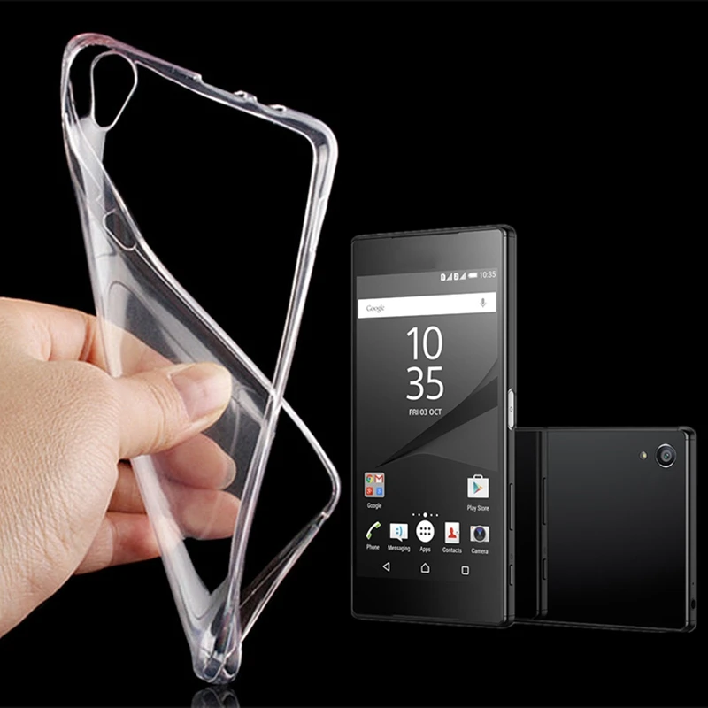 For Sony Xperia XA Ultra Ultra Durable Clear TPU Gel Skin Case Cover & Glass 