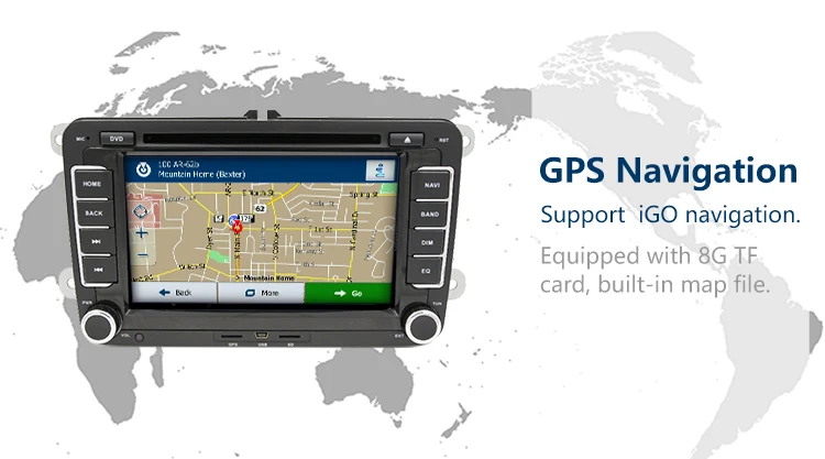 Для VW сенсорный автомобильный dvd-плеер с экраном gps навигация Bluetooth FM AM " 2din в тире TFT Поддержка заднего вида камера вход