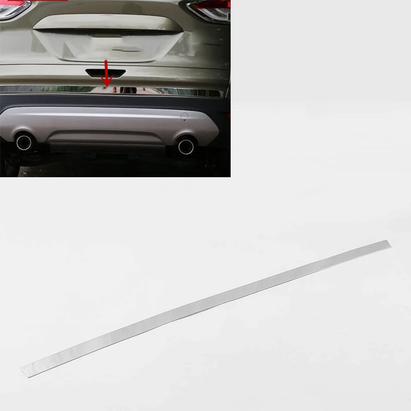 

Lsrtw2017 for For Ford Kuga Escape Car Trunk Tailgate Strip Trims Accessories Chrome 2013 2014 2015 2016 2017 2018 2019 2020