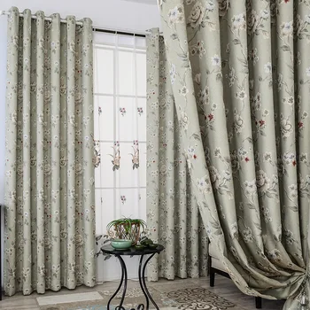 

Modern Pastoral Embossing and Fresh Snow Neill with High Light-shading Curtains for Living Dining Room Bedroom.
