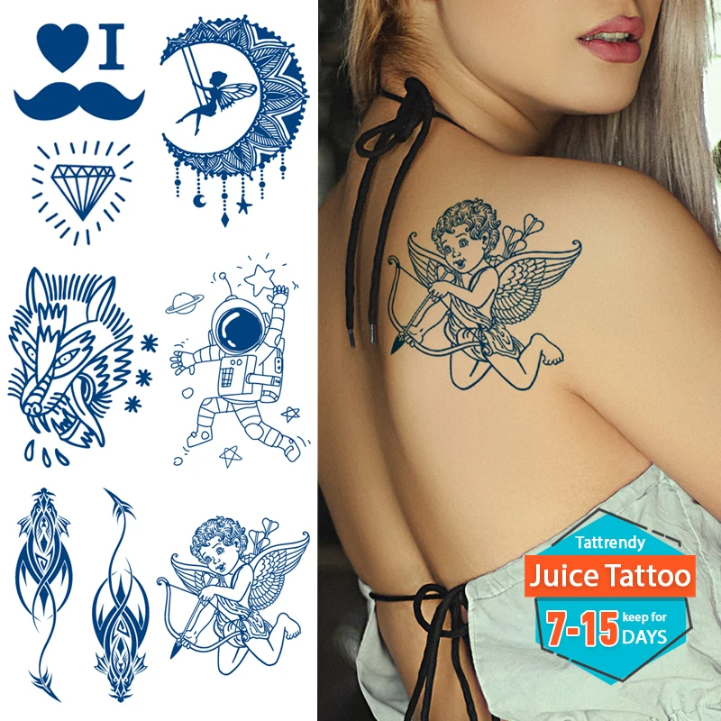 Tanio Sok tusz tatuaż mały seksowny kreskówka tymczasowy tatuaż ładny