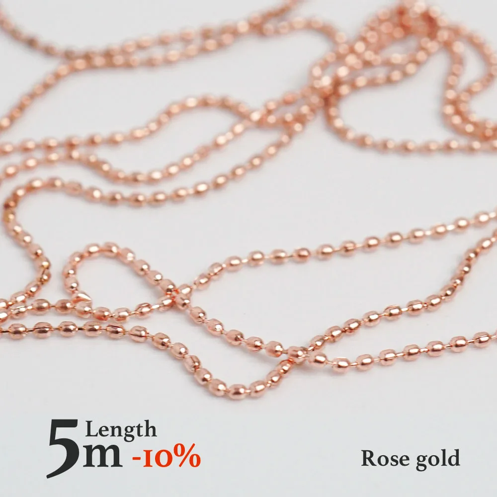 Nail Chain 0.8mm/1.0mm Rose Gold Silver Pixie Stone Decorations Accessory Metal Steel Ball Chain Nail Art Jewelry Nail Chain 0.8mm/1.0mm Rose Gold Silver Pixie Stone Decorations Accessory Metal Steel Ball Chain Nail Art Jewelry
