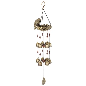 

Vintage Birds Nest Wind Chime Garden Windchimes For Outdoor Indoor Decor Perfect For Home Yard Decoration Come with Hook