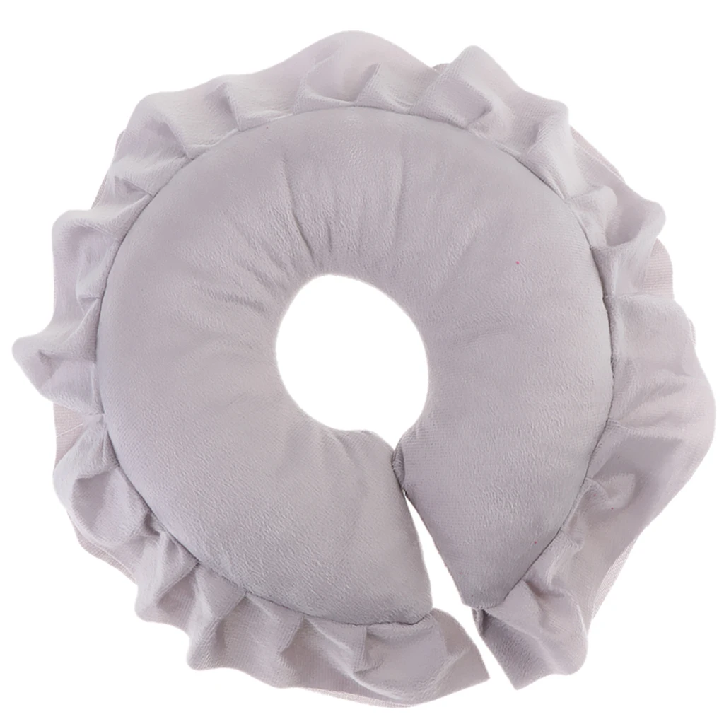 Silver Gray Soft SPA Massage Cloth Face Relax Cradle Cushion Pillow Pad Beauty Care Tool,Easy to Clean & Reusable