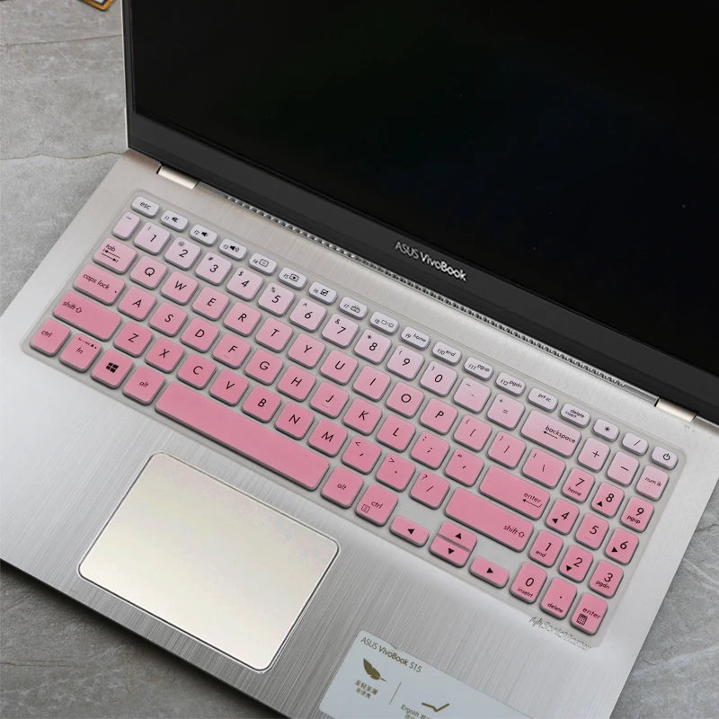 Силиконовый защитный чехол для клавиатуры ASUS Vivobook 15 A512FB A512F A512FL A512 FL FB 15,6 дюймов - Цвет: fadepink