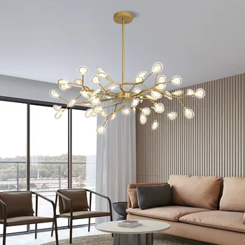 

Nordic firefly pendant lamp creative personality living room lamp net red modern restaurant lamp simple art bedroom lamp