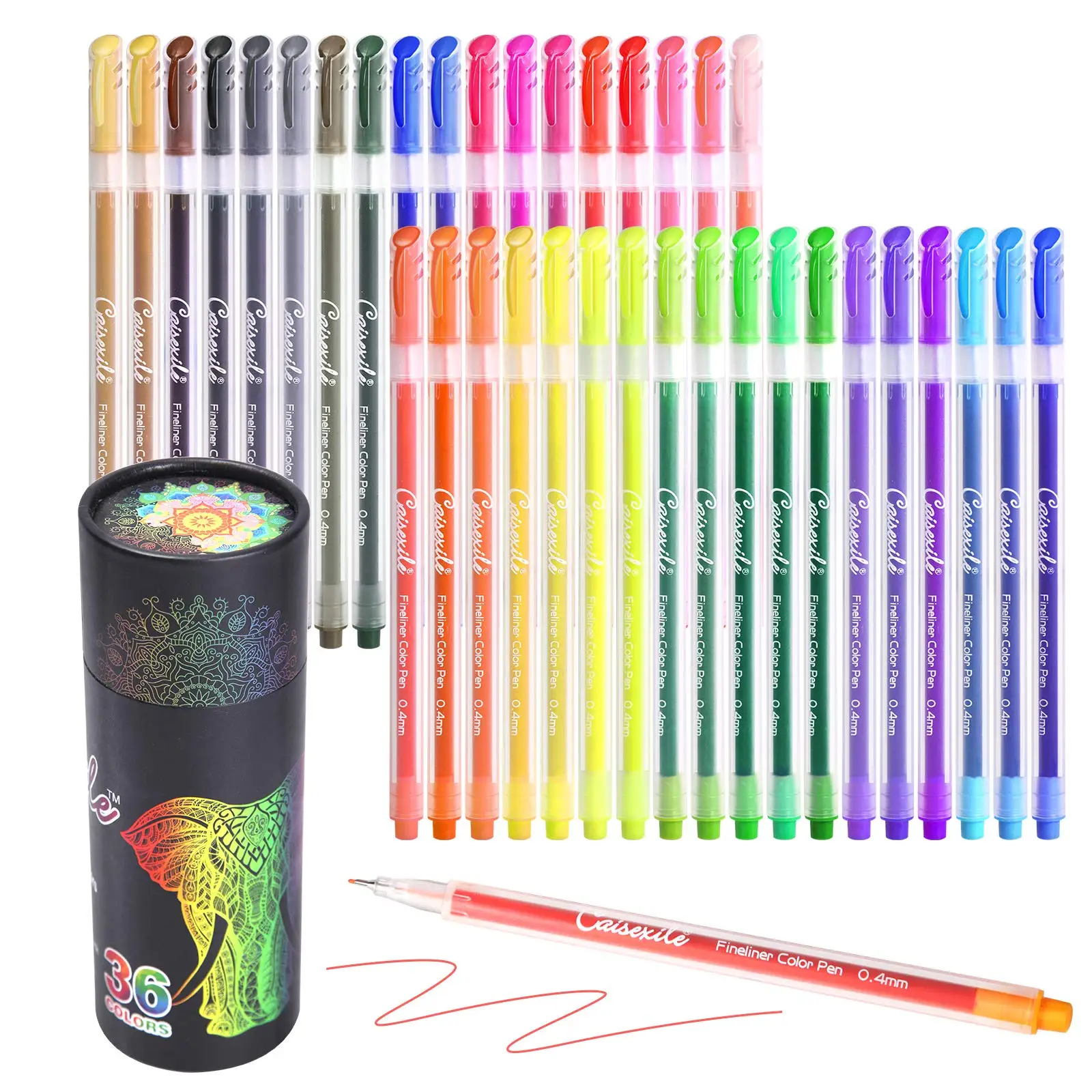 Lbq-36 Journal Planner Pens Set, Colorful Pens Fine Tip Markers Fine Point Drawing  Pens, Porous Fineliner Pen