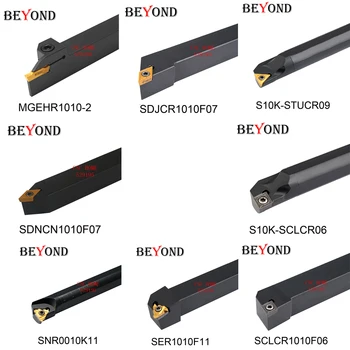 

BEYOND 10mm 8pcs Lathe cutting tool set lathe arbor SDJCR MGEHR SNR SCLCR STUCR SDNCN not include carbide insert machine