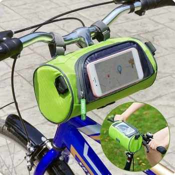 

Large Bicycle Bags Handlebar Front Tube Waterproof Bike Phone Bag Touch screen Pack For Student Women Girl Accessories Cycling