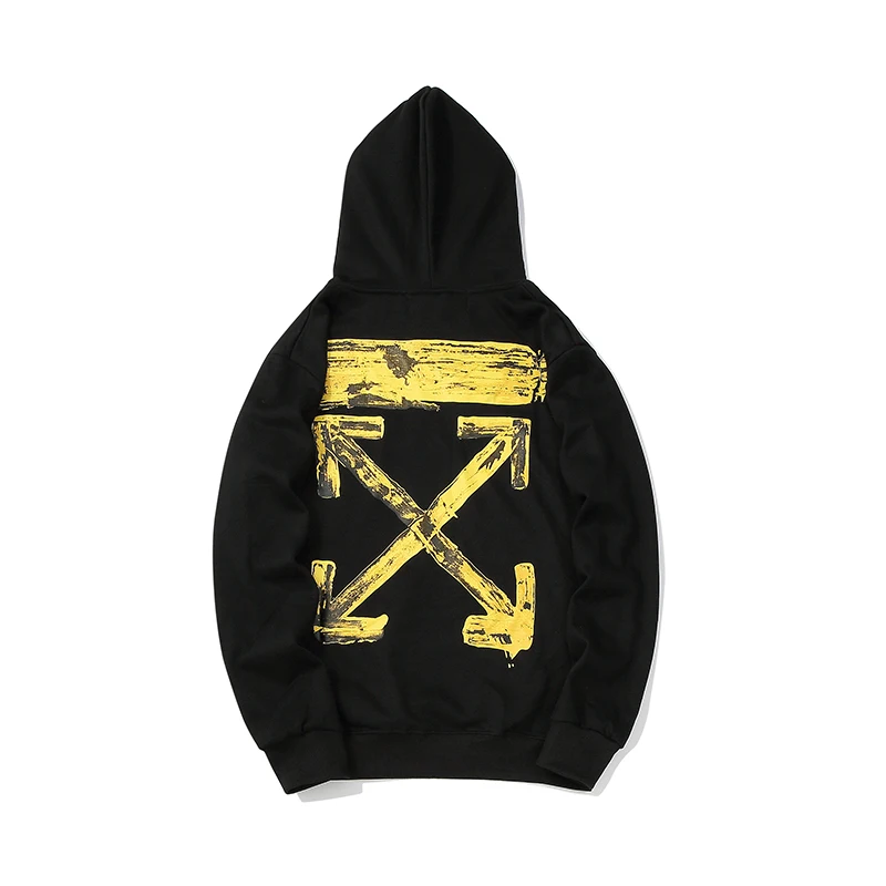 Бронзовая стрела 19FW Off-White OW мужские/женские модели влюбленных осень зима хлопок мода уличная куртка с капюшоном Толстовка