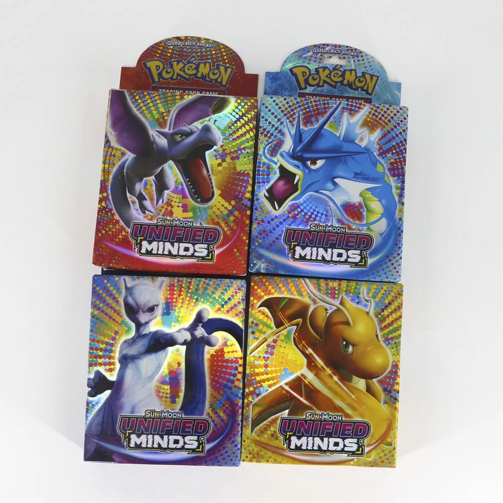 1 set random box Takara Tomy Pokemon Card TCG SUN MOON UNIFIED MINDS Card коллекции сияющих карт 48 шт. флеш-карт для детей Подарки - Цвет: 1 set random box