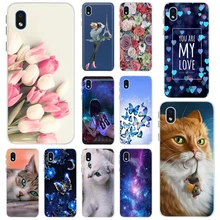 Dla Samsung Galaxy A01 rdzeń przypadku wzór miękka TPU silikonowa obudowa telefonu dla Samsung A01 rdzeń A01 SM-A013F SM-A015F Coque zderzak