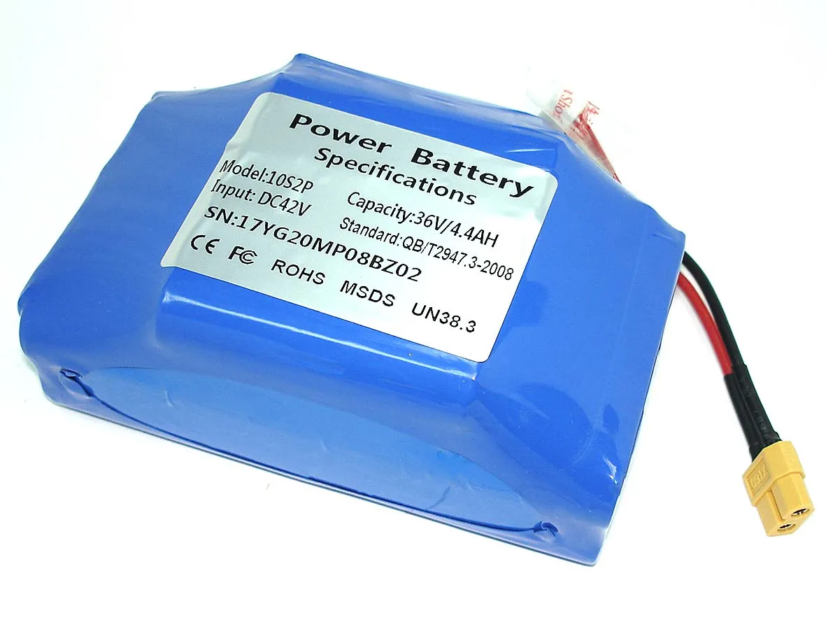 Rechargeable battery (battery) 10s2p for gyroscope Li-ion 36V/4.4ah | Электроника