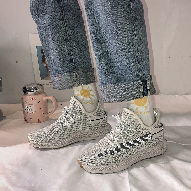 

Spring Breathable Mesh Vulcanized Shoes Women Fashion Round Toe Flat Sneakers Shoes Woman Platform Running Shoes Ladies Shoes