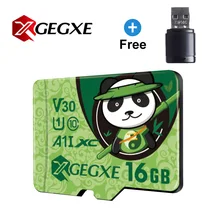 XGEGXE карта памяти 16 ГБ 32 ГБ 64 Гб 128 Гб Micro SD класс 10 Мода TF карта флэш-накопитель для смартфона