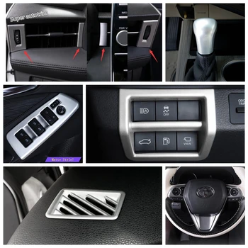 

Lapetus Matte Interior Refit Kit Lift Armrest Butoon / Head Lamp / Air AC / Gear Box Head Cover Trim For Toyota Avalon 2019 2020