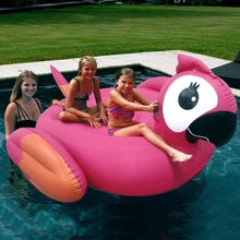 210 см Гигантский попугай бассейн плавает новое кольцо для плавания для взрослых детей надувной попугай кататься на воде игрушки надувной шезлонг матрас