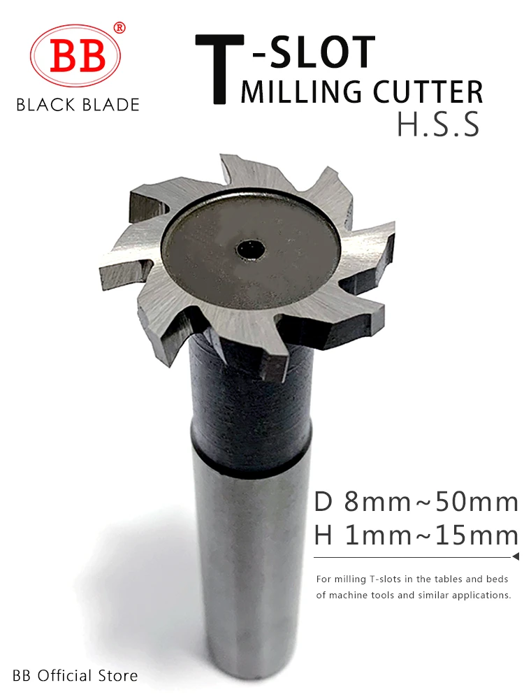 Bb T Slot Milling Cutter For Metal Hss Woodruff Key Seat Router Bit