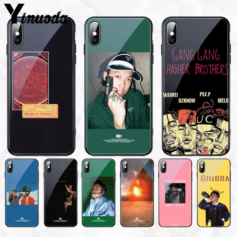 

11pro MAX higher brother rich chigga 88rising DIY Printing Offer Phone Case Tempered glass for iPhone 8 7 6 6S Plus X XS MAX XR