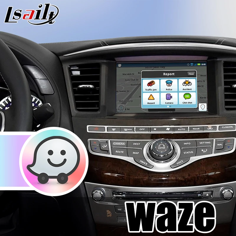 Видеоинтерфейс Lsailt Android 9 0 GPS навигатор с 3 + 32 ГБ для Infiniti 2018 2019 QX60 QX80 QX56 и патруль|GPS