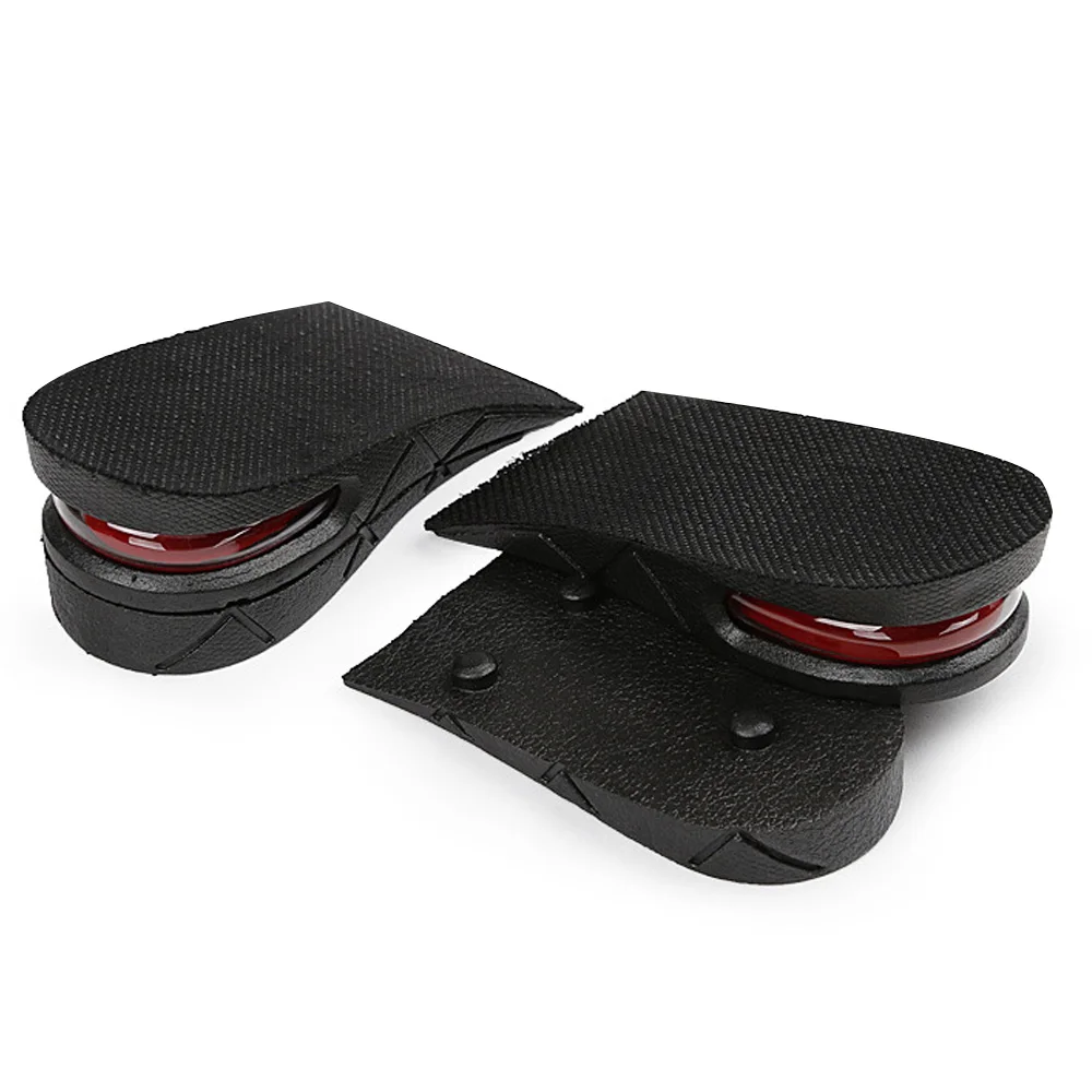 Удобный подъем обуви ТПУ+ ПВХ 1 пара спортивные амортизационные ортопедические арки здоровые стельки черные увеличивающие стельки