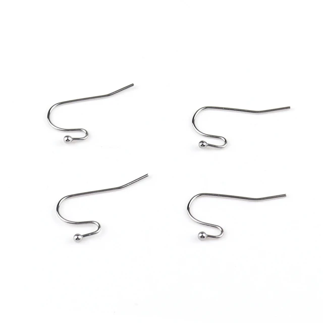 50Pcs/lot 316L Stainless Surgical Steel 6 Style Hypoallergenic Ear