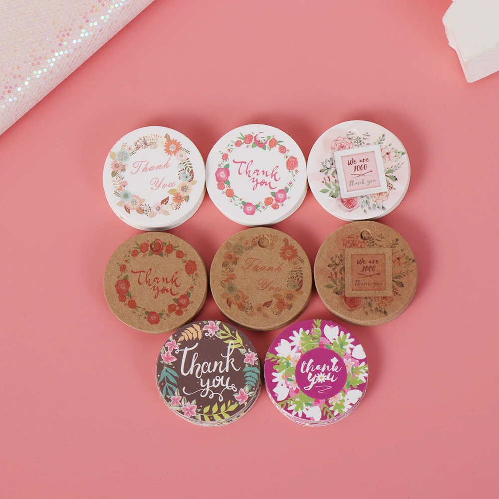 100 шт ручной работы спасибо с красным сердцем подарочные бирки Свадебная