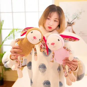 

35cm Cute Flower Print Bunny Rabbit Stuffed Doll Toy Decor Children's Day Gift