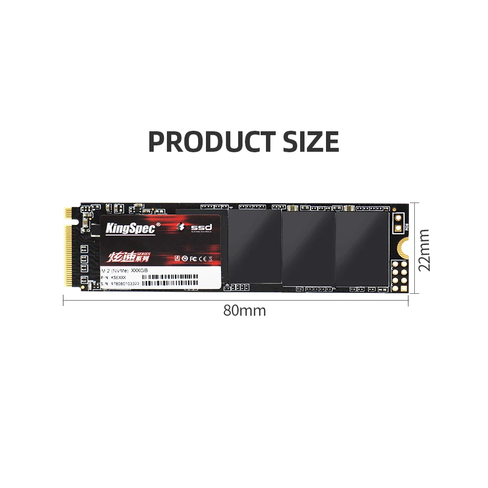 KingSpec M2 SSD M.2 256 Гб PCIe NVME 128 ГБ 512 1 ТБ твердотельный накопитель 2280 внутренний жесткий