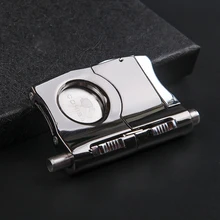 Металлическая гильотина для сигар, резак для сигар из нержавеющей стали, резак для сигар с 2 размерами, для COHIBA Cuba, сигары YJ551