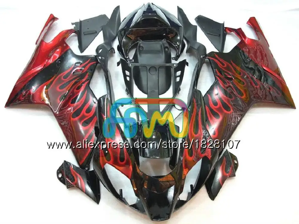 No. 13 Red flames RSV1000R для Aprilia RSV1000 R Mille 03 04 05 06 55BS. 15 RSV1000RR РСВ 1000 R Repsol orange RR 1000R 2003 2004 2005 2006 обтекатель - Цвет: No. 13 Red flames
