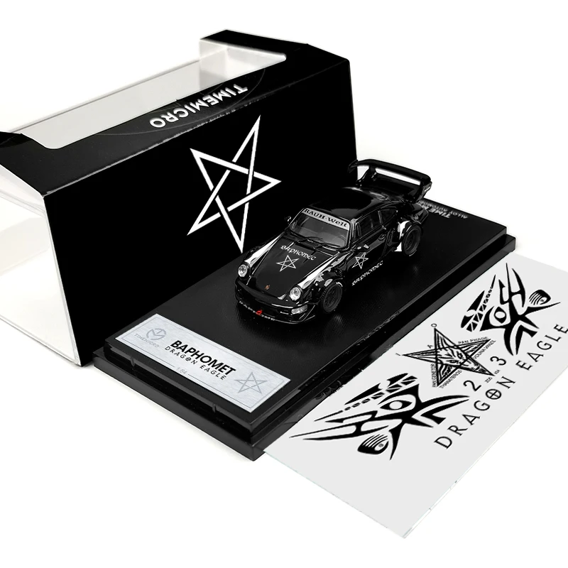 Модель автомобиля TimeMicro 1:64 RWB 964 Baphomet Dragon Eagle | Игрушки и хобби