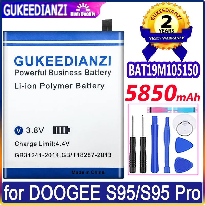 Аккумулятор GUKEEDIANZI 5850 мАч для DOOGEE BAT19M105150 аккумулятор большой емкости S95 Pro S95Pro |