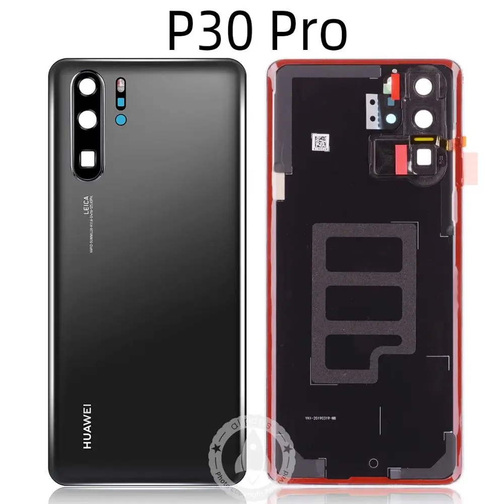 P30 Pro Black Задний корпус для huawei P30 Pro задняя крышка стеклянная батарея с Замена объективов камеры для huawei P30 Задняя крышка батареи - Цвет: P30 Pro Black