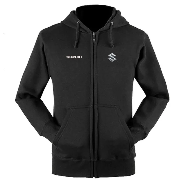 for Suzuki logo zipper sweatshirts coat custom 4S shop zipper hoodie jacket m