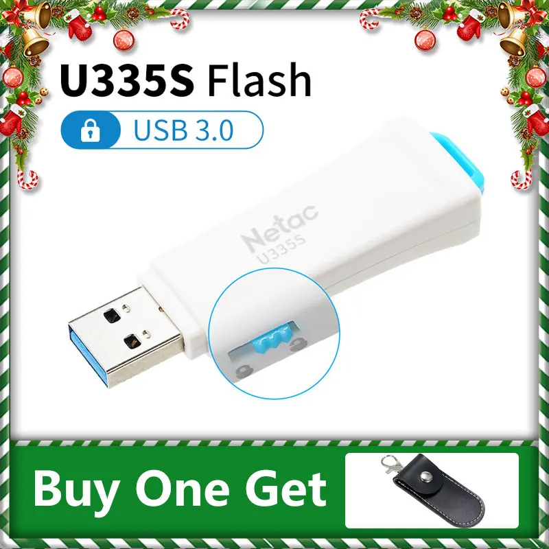 Netac U335S USB 3 0 защищенный от записи флеш накопитель белый 16 ГБ 32 64 Гб USB3.0 диск