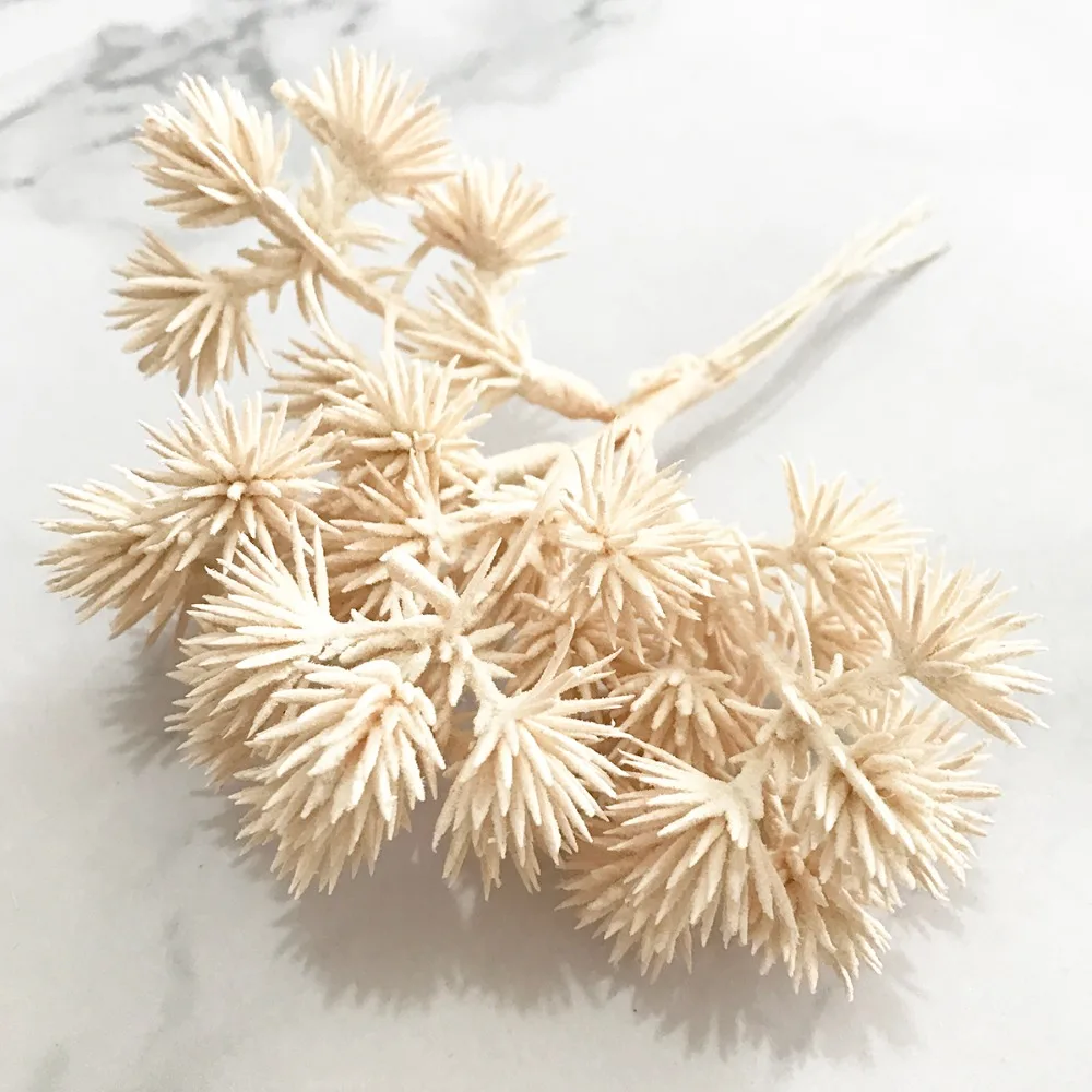 6/10/12/70/90pcs Hybrid Ivory Flower Cherry Stamen Berries Bundle DIY Christmas Wedding Cake Gift Box Wreaths Decor
