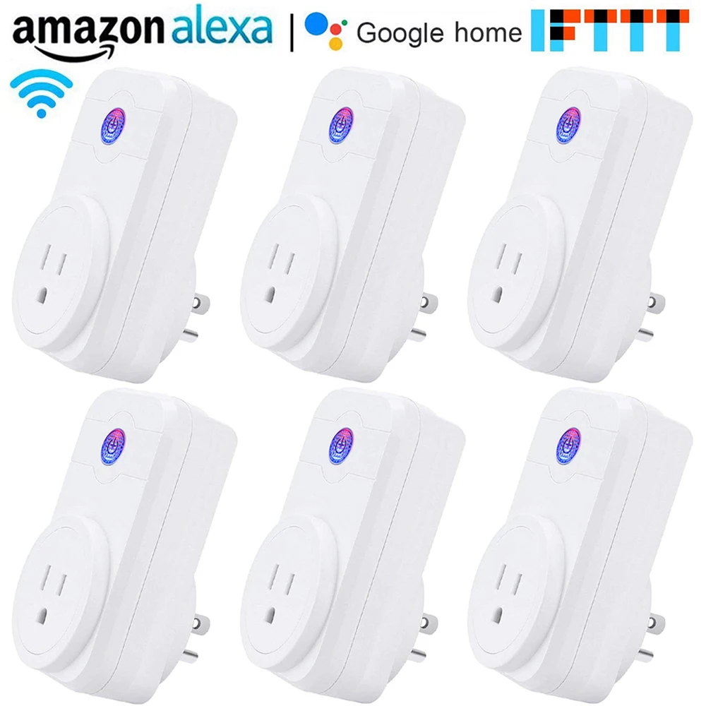 

Wireless Smart Socket US Plug Remote Control Timer Plug WiFi Outlet Mini Plug Smart Home Works With Alexa Google Home D20