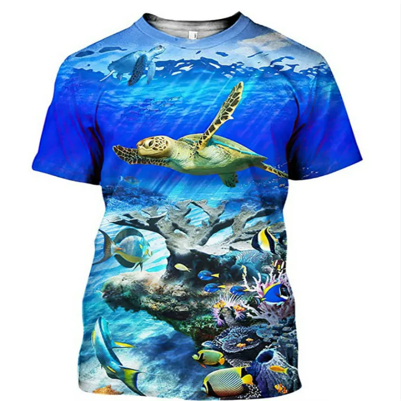 Deep Sea Fishing T-shirt Fishing 3d Printing Men's And Women's