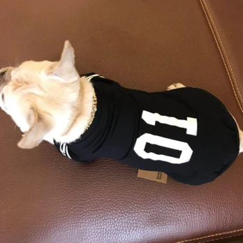 

New Style Dogs Clothes Gray Black Cotton French Bulldog Sweatshirt Warm Cat Sweater Autumn Winter Pet Hoodies Fashion Dog Coat