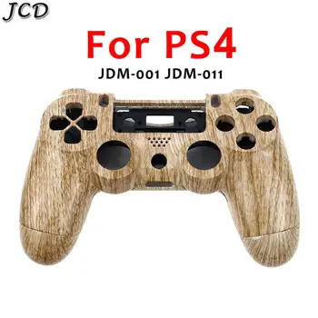 

JCD Wooden Grain Controller Handle case cover Housing Shell With Internal Frame For Sony PS4 Old Version V1 JDM-001 JDS-011