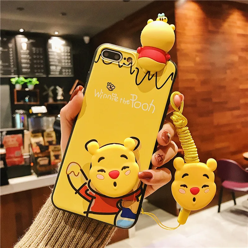 Iphone X XS 8 7 6s Plus Capinhas Тонкий Модный противоударный мультяшный милый дешевый чехол для телефона iphone XR 8 - Цвет: Waving bear