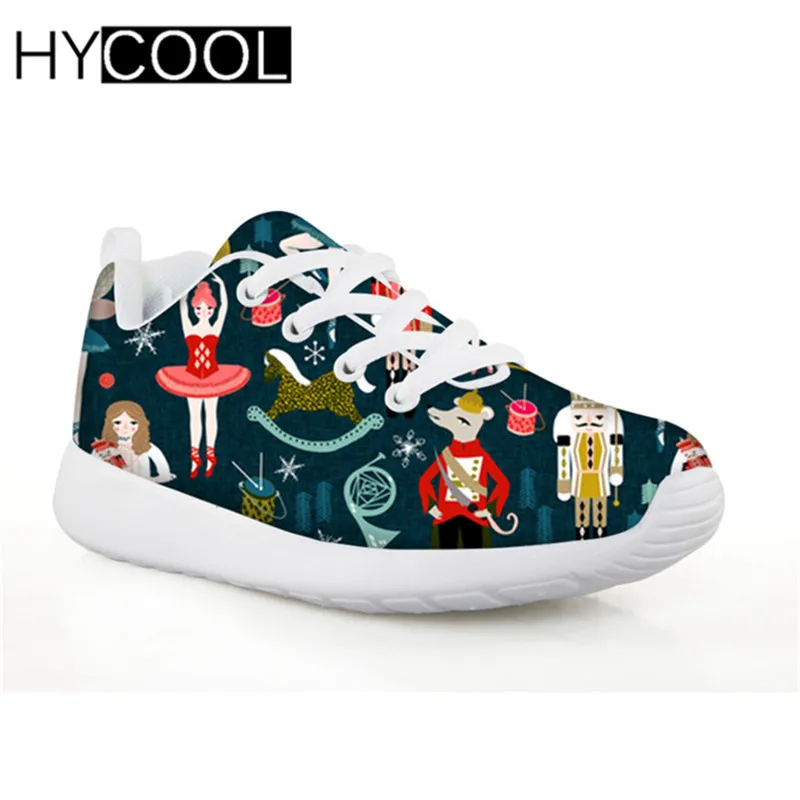 Детская обувь HYCOOL футбольная с рождеством спортивные кеды для мальчиков и