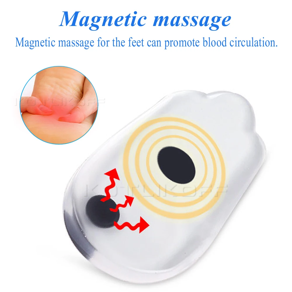 Shoe Insoles Magnetic Massage Gel O/X Type Leg Orthotics Heel Pads Corrective Valgus Varus Foot Insert Pads