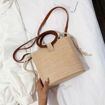 

Maison Fabre 2019 New Handbags Rattan Bag Portable Messenger Bag Handmade Handbags Women's Big Bag Straw Bag High-grade 1020