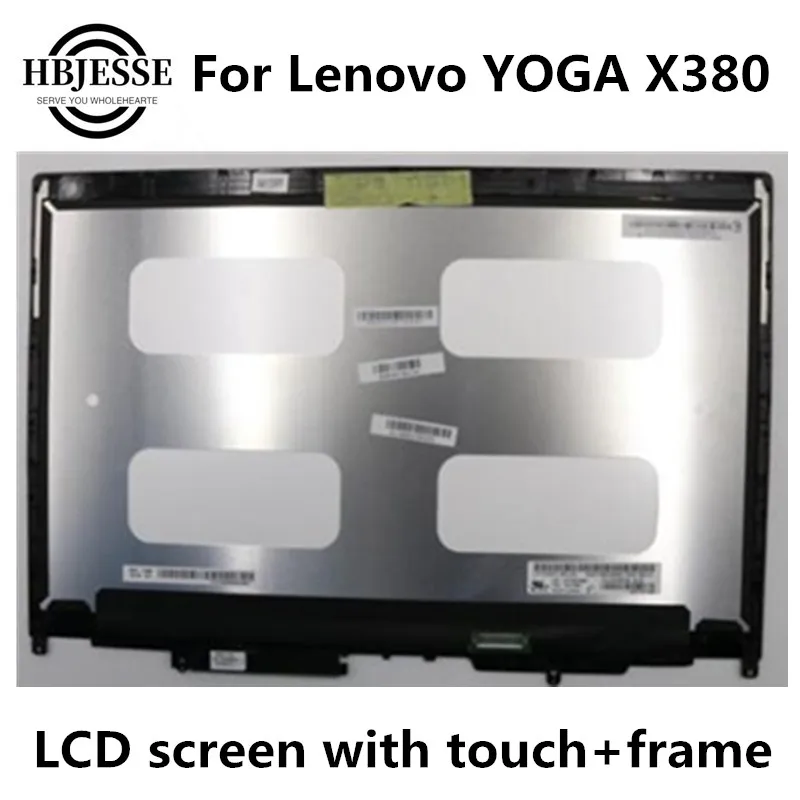 

13,3 ''дюймовый оригинальный ЖК-дисплей в сборе для Lenovo YOGA X380 FHD 1920X1080 LP133WF4-SPA5 ЖК-сенсорный экран дигитайзер Полная замена