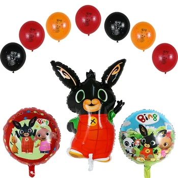 

50pcs 18inch Bing Foil Balloon Cartoon Rabbit Balloons birthday party theme aluminum foil helium balloon decoration Globos
