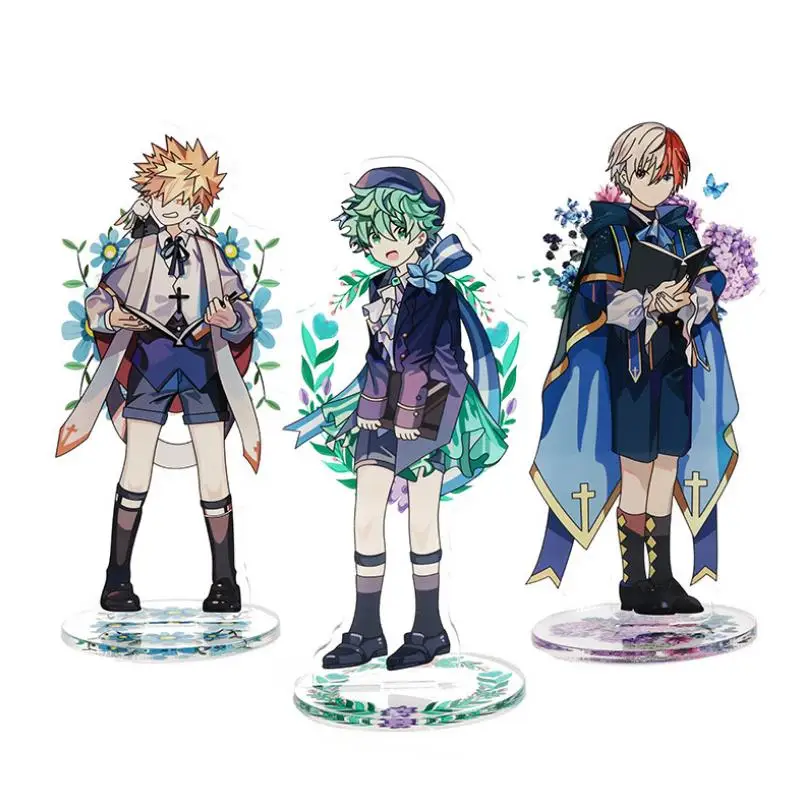 

1 Pc new cool Anime My Hero Academia Acrylic Stand Figure Model small hero Plate Holder Action Figure Toy gift