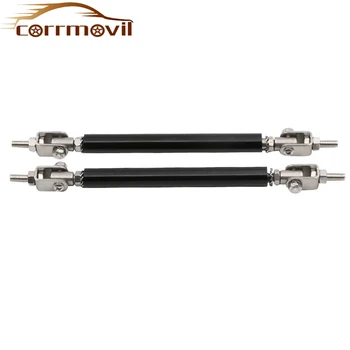 

Tuning Car Universal Adjustable Lip on Bumper Front Lip Lever Racing Front Bumper Lip Splitter Rod Strut Tie Bar Support Kit